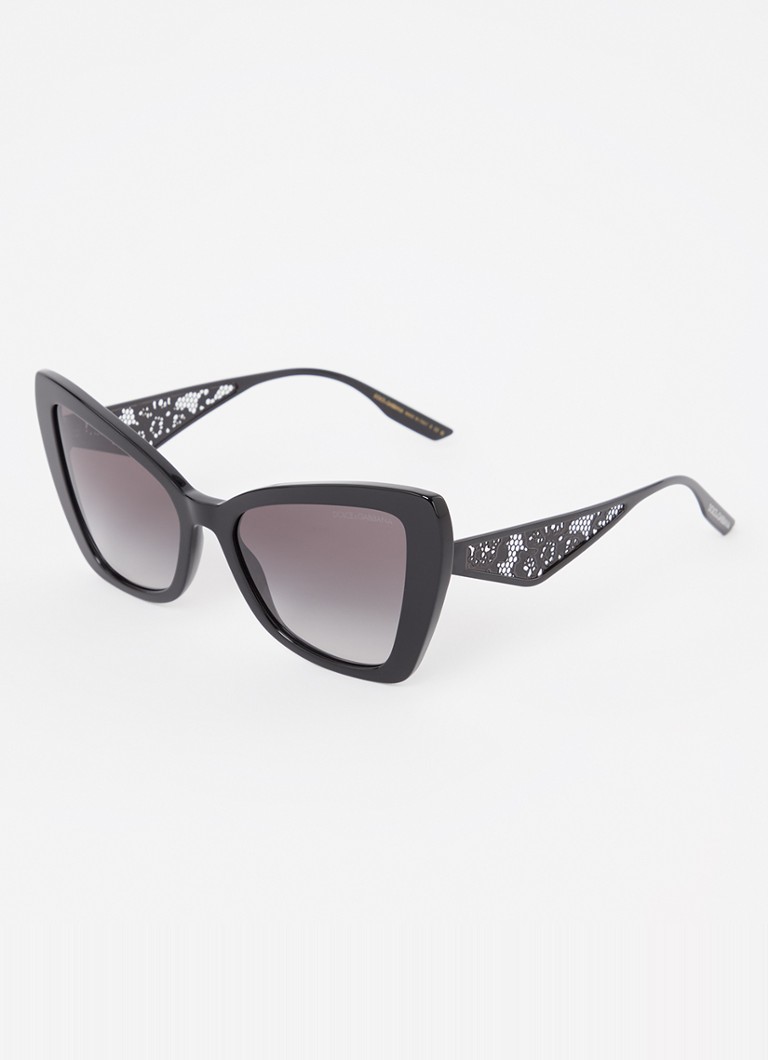 Dolce & Gabbana Dames Cat Eye zonnebril DG4489 Zwart - Deal