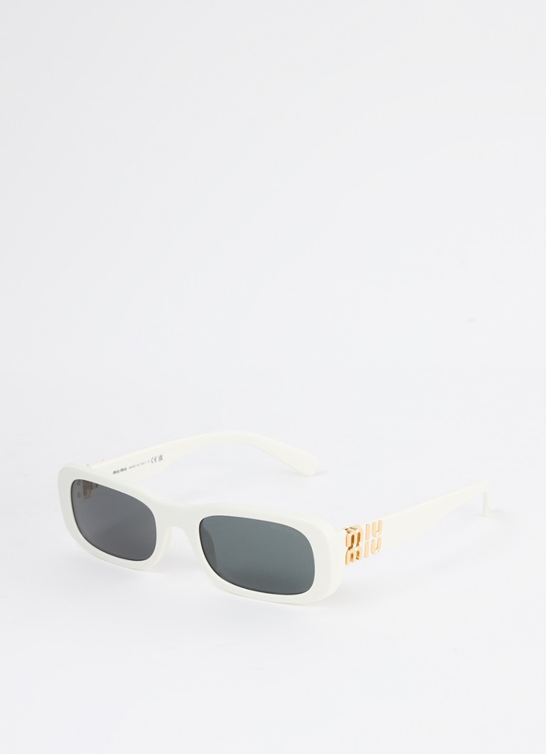 Miu Miu Dames Retro zonnebril MU 08ZS Gebroken wit - Deal