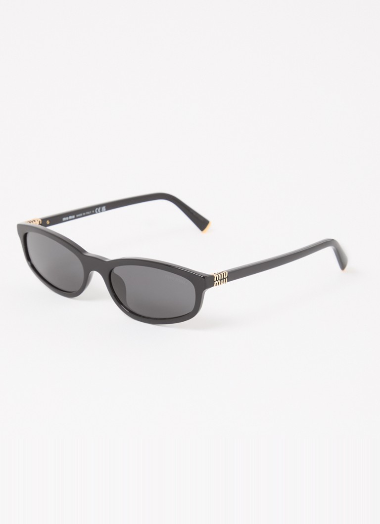 Miu Miu Dames Retro zonnebril MU A06S Zwart - Deal
