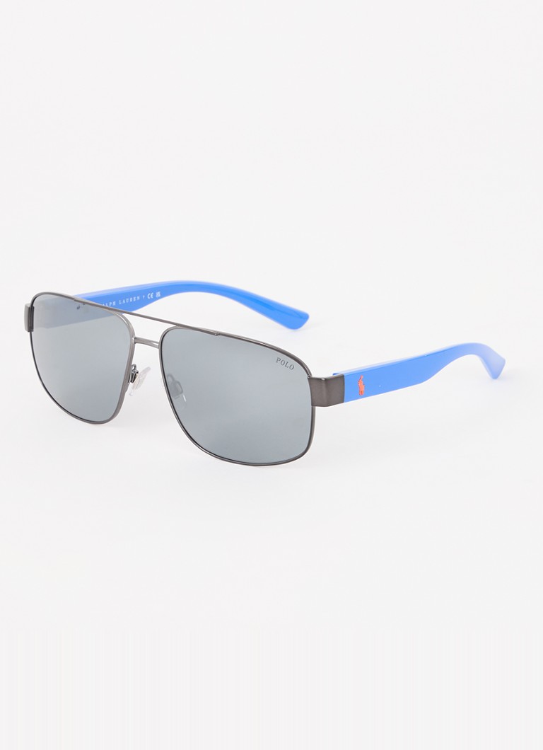 Ralph Lauren Heren Piloten zonnebril PH3156 Blauw - Deal