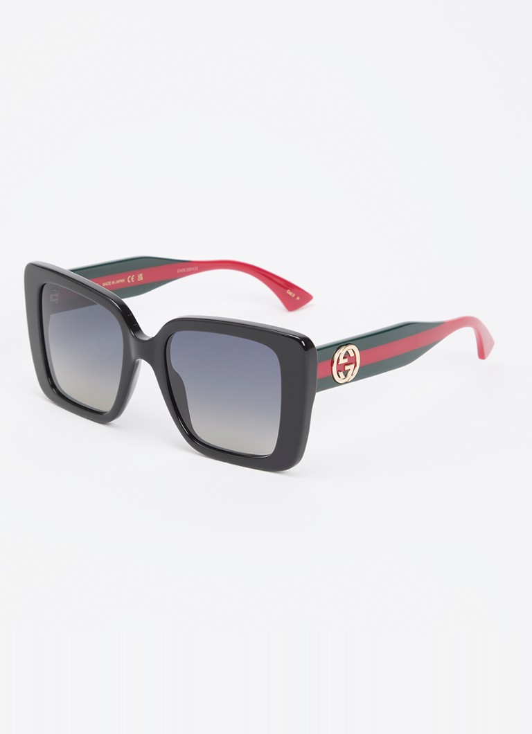 Gucci Dames Butterfly zonnebril gepolariseerd GG1861S Zwart