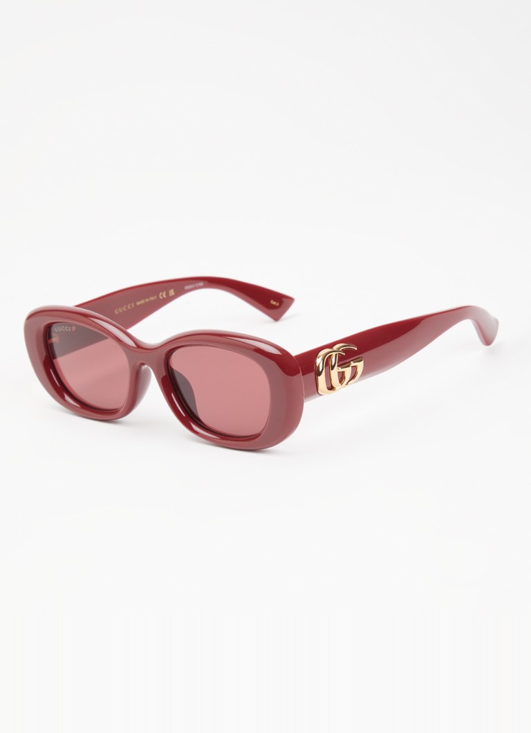 Gucci Dames Retro zonnebril GG1829SK Bordeauxrood - Deal