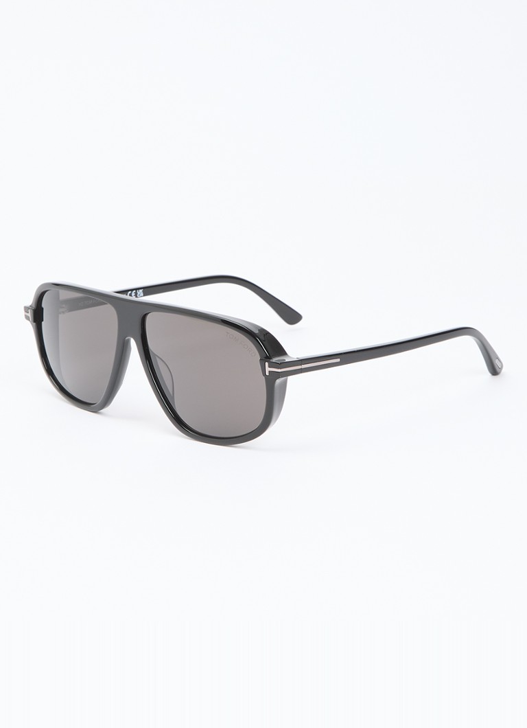 TOM FORD Heren Retro zonnebril FT1208-N Zwart - Deal