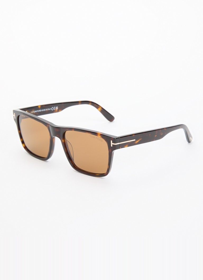 TOM FORD Heren Calder zonnebril TR001981 Bruin