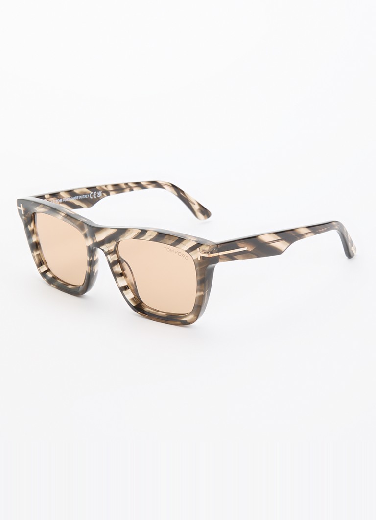 TOM FORD Heren Lelio zonnebril TR001982 Beige