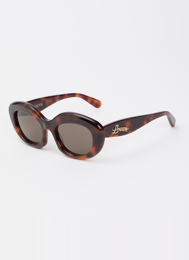 LOEWE Dames Curvy zonnebril LW40153I Bruin - Deal