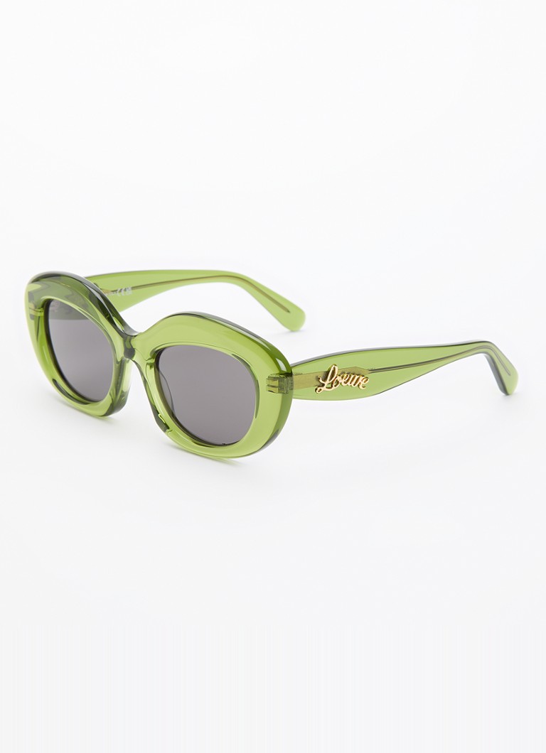 LOEWE Dames Curvy zonnebril LW40153I Groen - Deal