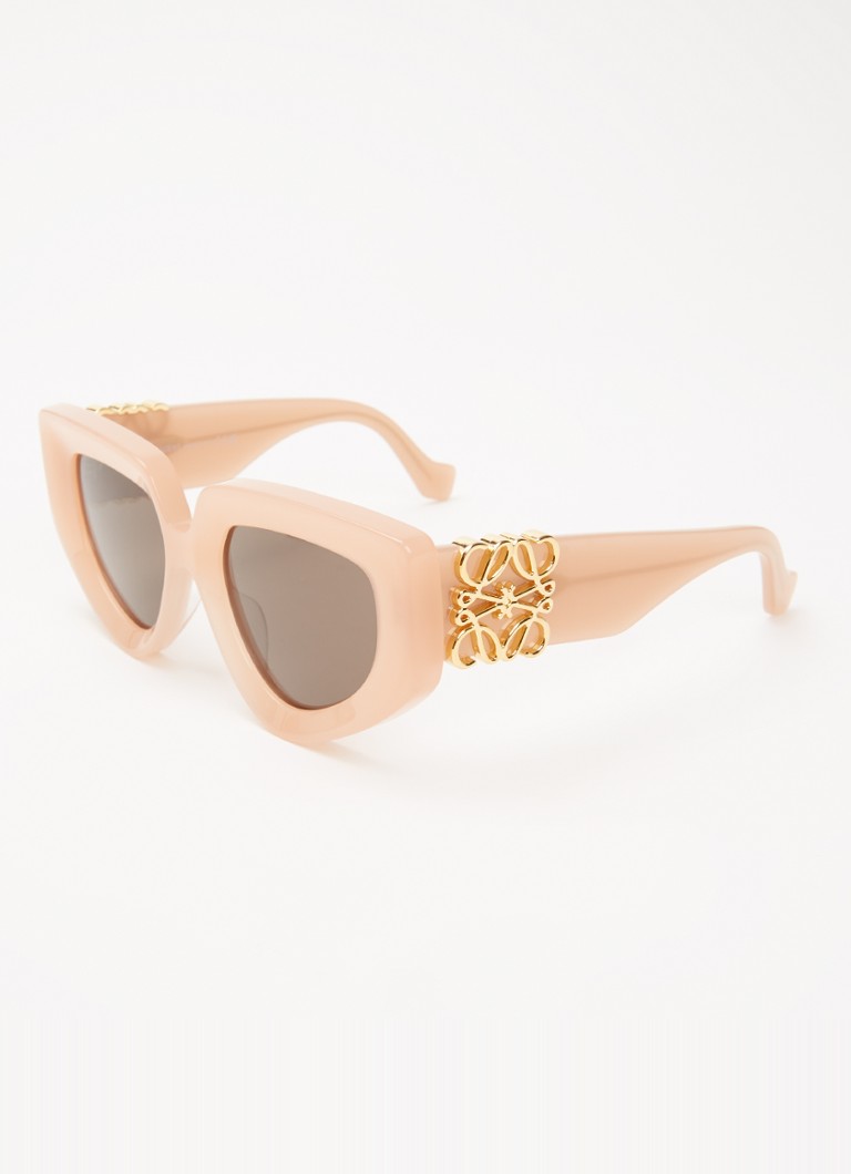 LOEWE Dames Anagram zonnebril LW40154U Perzikroze - Deal