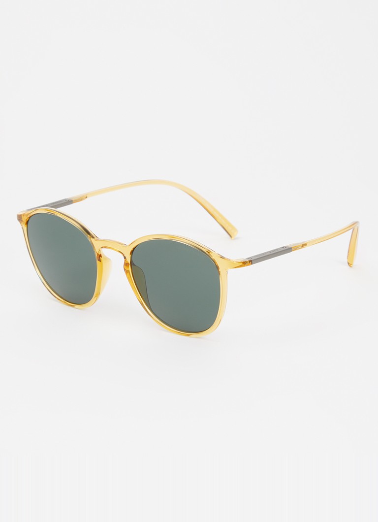 Armani Dames Retro zonnebril AR8233U Okergeel