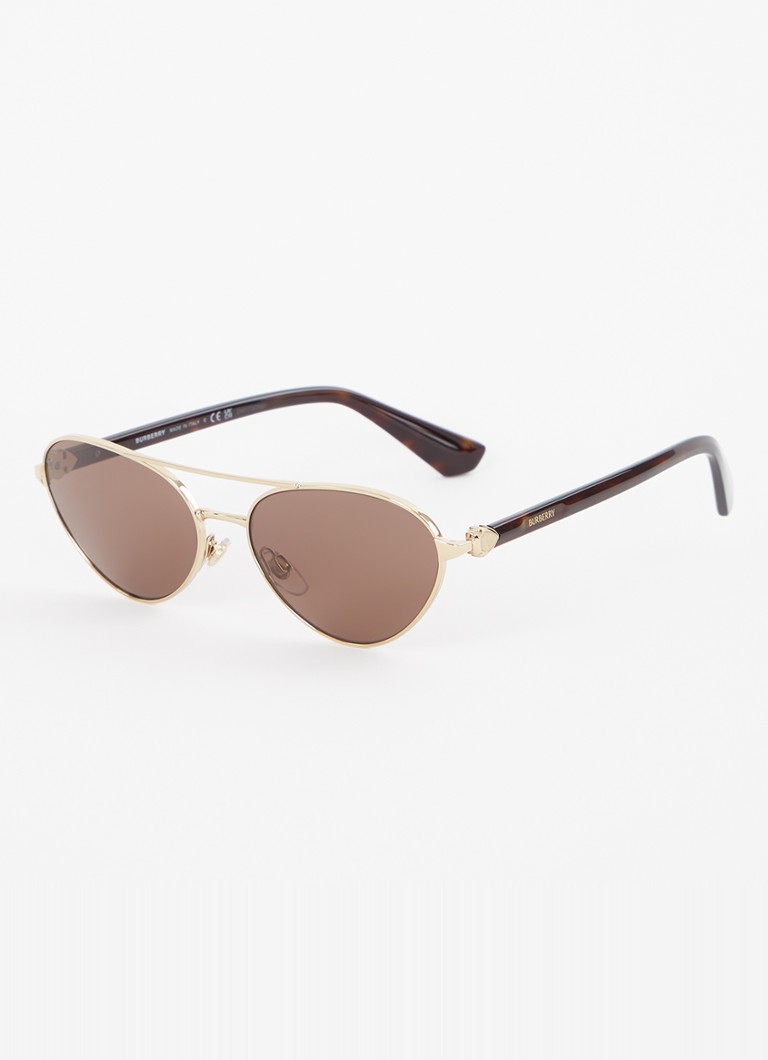 Burberry Dames Piloten zonnebril BE3165 Goud - Deal