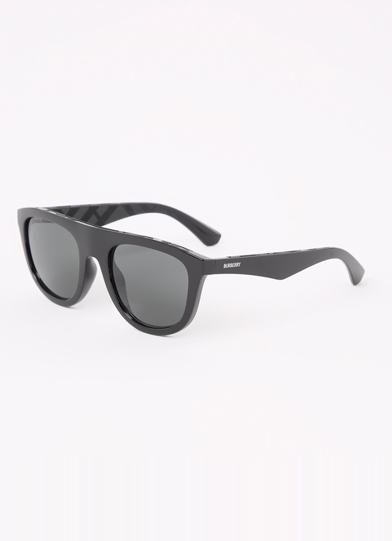Burberry Heren Wayfarer zonnebril BE4459U Zwart - Deal