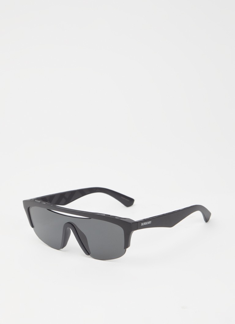Burberry Heren Retro zonnebril BE4460U Zwart - Deal
