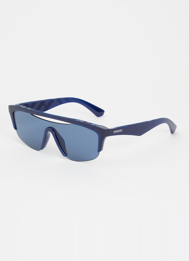 Burberry Heren Retro zonnebril BE4460U Royalblauw - Deal