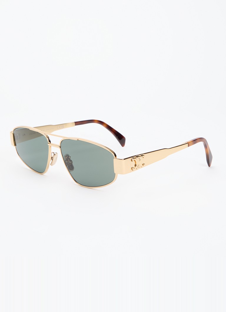 Celine Dames Triomphe retro zonnebril CL000457 Goud