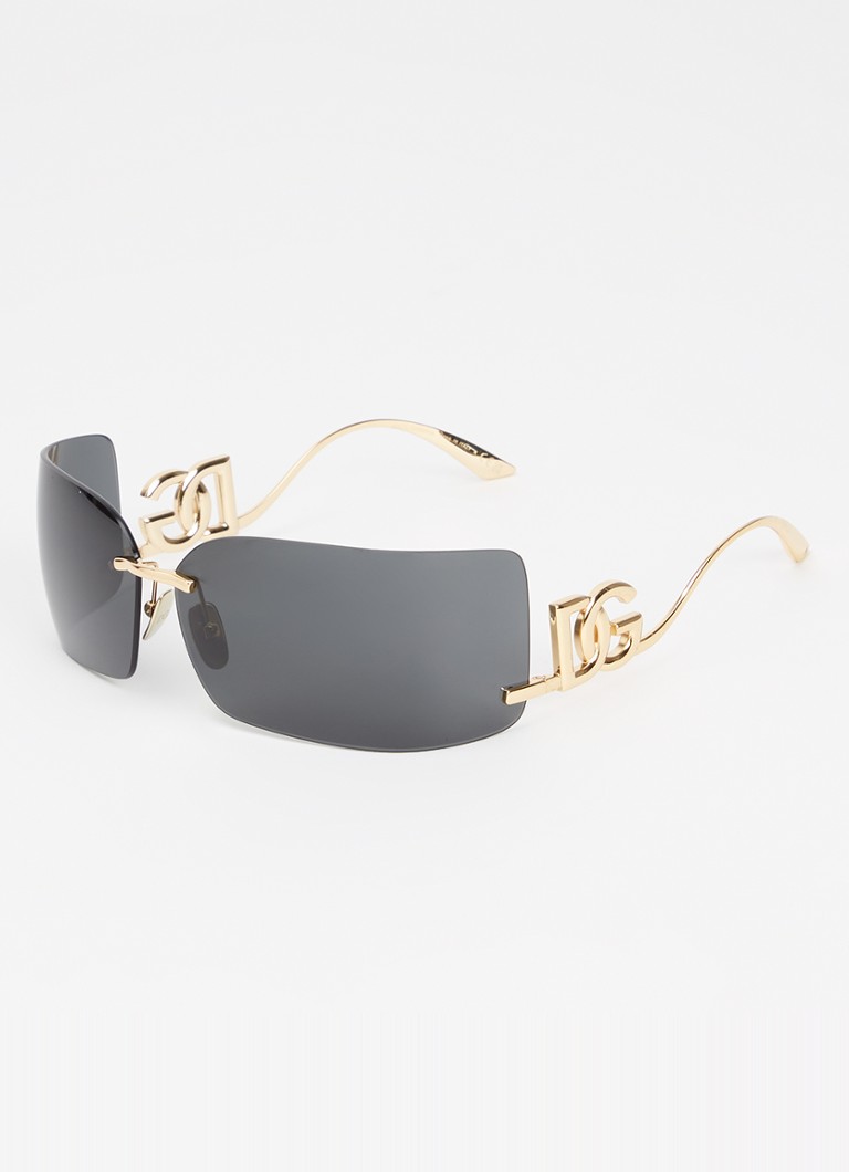 Dolce & Gabbana Dames Retro zonnebril DG2319 Goud