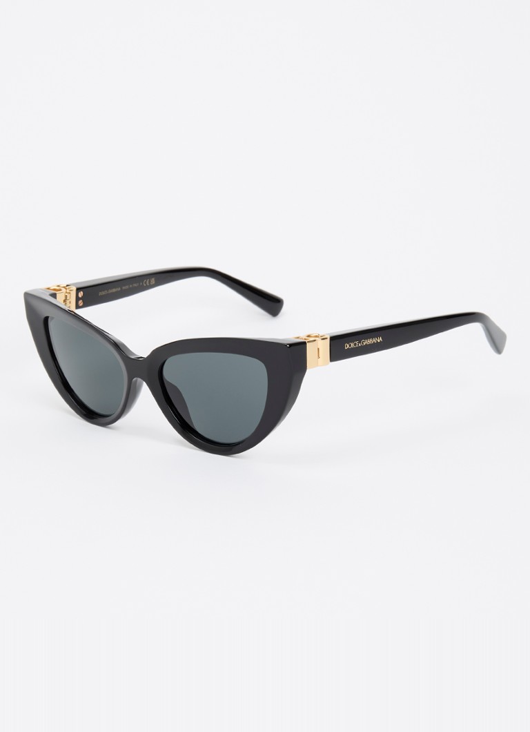 Dolce & Gabbana Dames Cat Eye zonnebril DG4497 Zwart - Deal