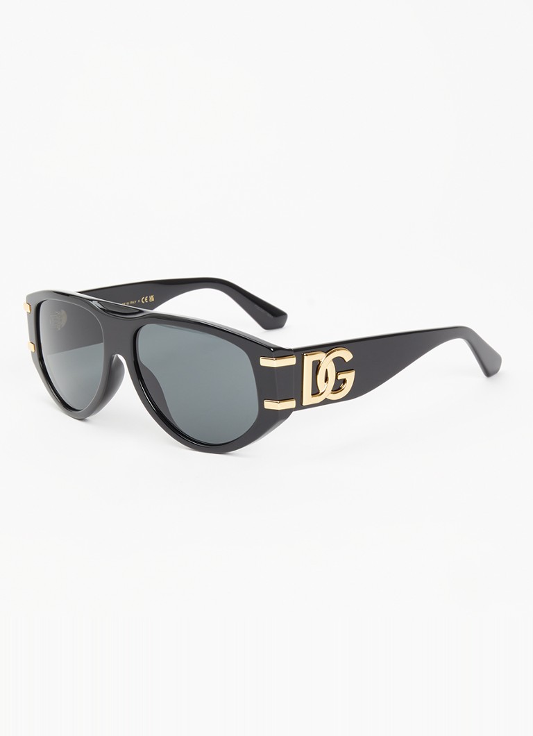 Dolce & Gabbana Dames Piloten zonnebril DG4499 Zwart