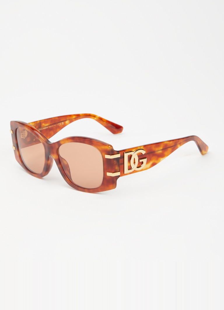 Dolce & Gabbana Dames Butterfly zonnebril DG4501 Oranjebruin - Deal