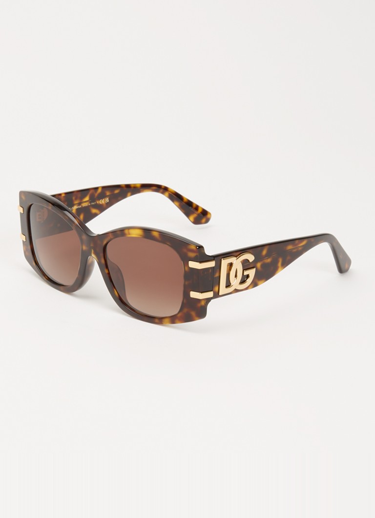Dolce & Gabbana Dames Butterfly zonnebril DG4501 Donkerbruin
