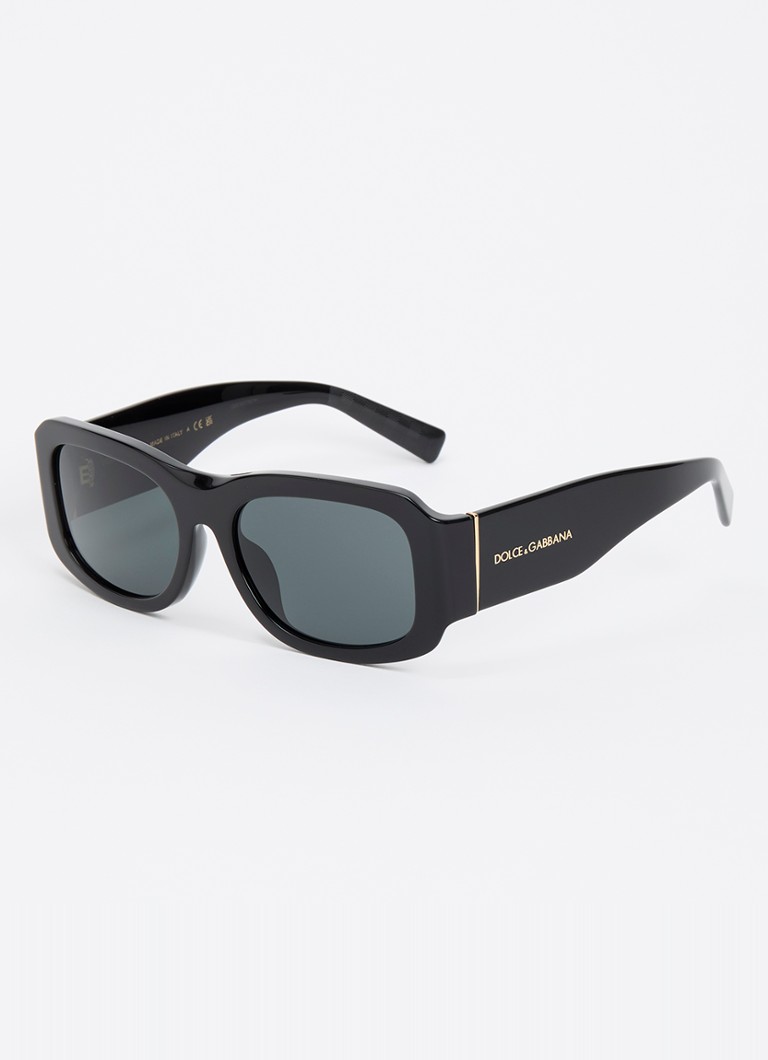 Dolce & Gabbana Dames Retro zonnebril DG4503 Zwart