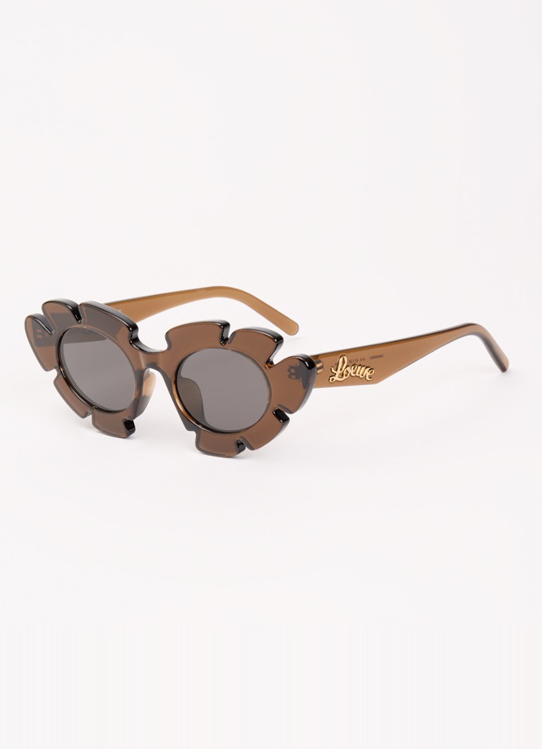 LOEWE Dames Cat Eye zonnebril LW40134U Bruin - Deal