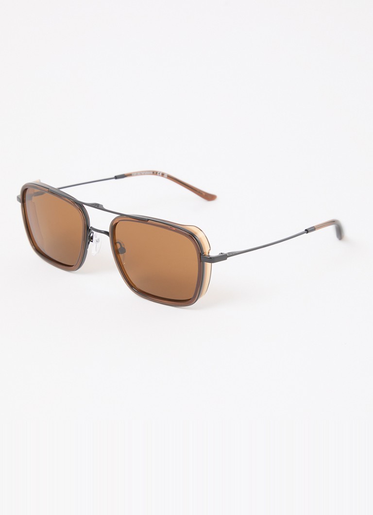 Armani Heren Piloten zonnebril EA2162 Donkerbruin - Deal