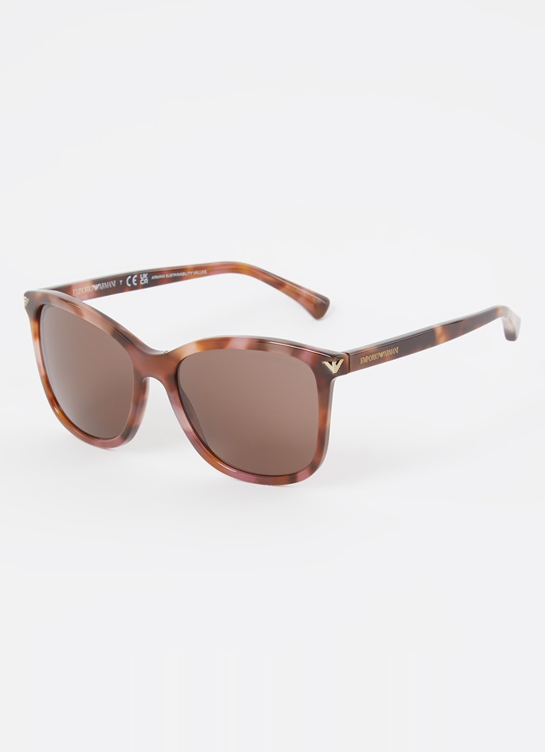 Armani Dames Wayfarer zonnebril EA4060 Bruin - Deal