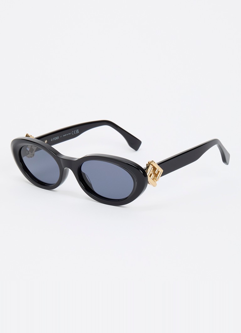Fendi Dames Retro zonnebril FE40140U Zwart - Deal