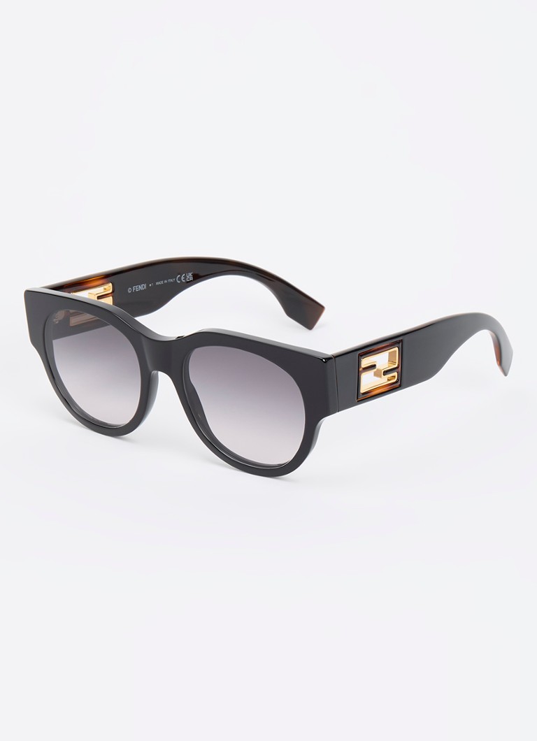 Fendi Dames Wayfarer zonnebril FE40147I Zwart - Deal