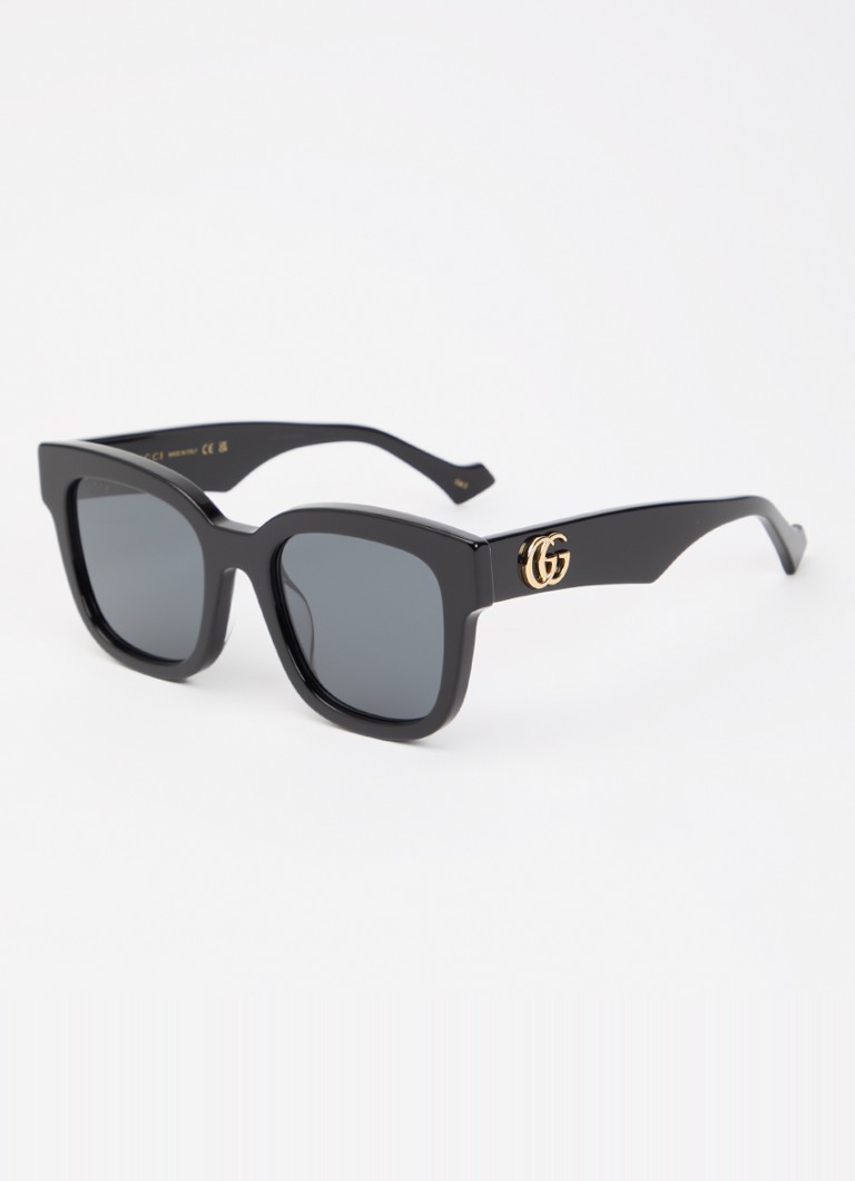 Gucci Dames Wayfarer zonnebril GG0998S Zwart - Deal