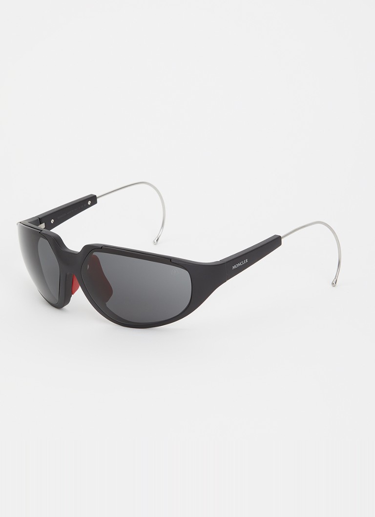 Moncler Heren Shield zonnebril ME8008 Zwart - Deal