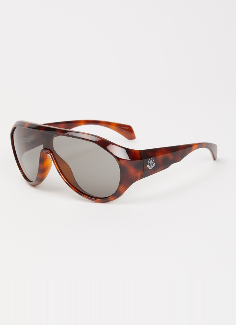 Moncler Heren Shield zonnebril ME8009U Bruin - Deal