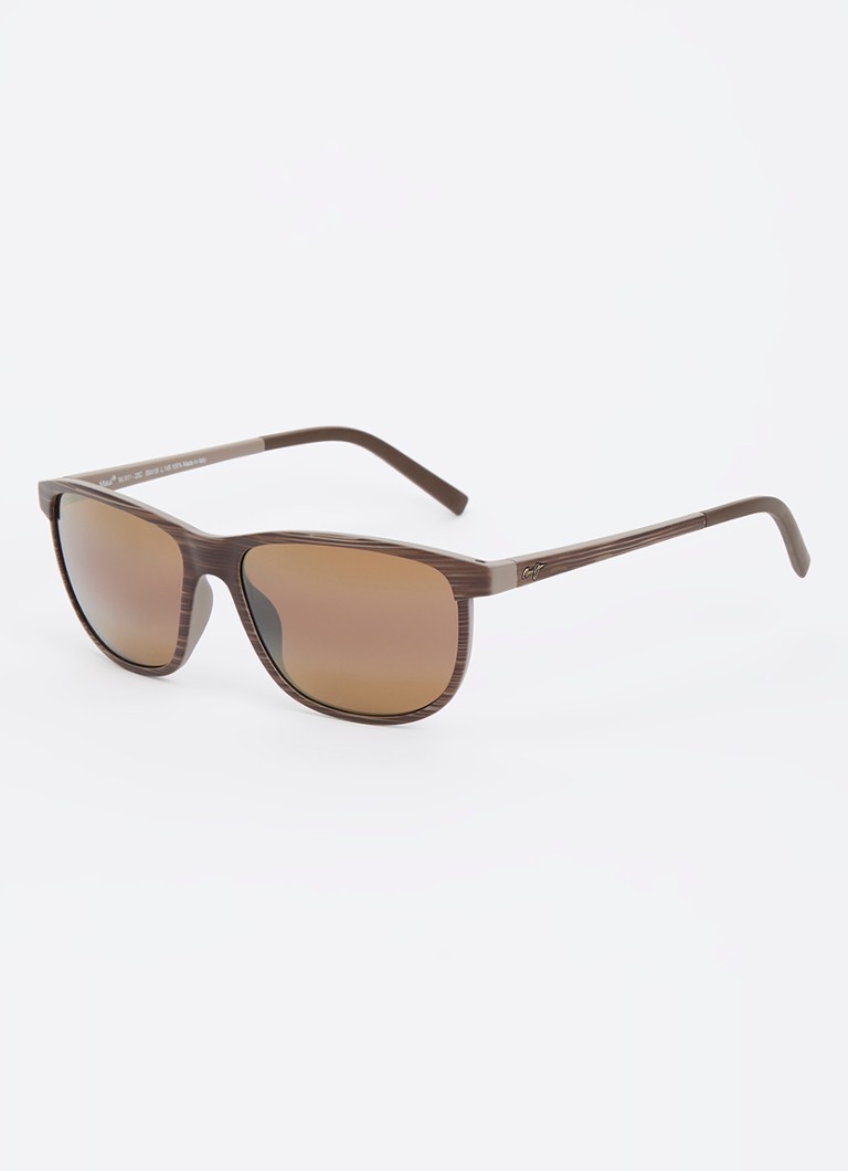 Maui Jim Heren Lele Kawa zonnebril gepolariseerd MJ811-03S Bruin - Deal