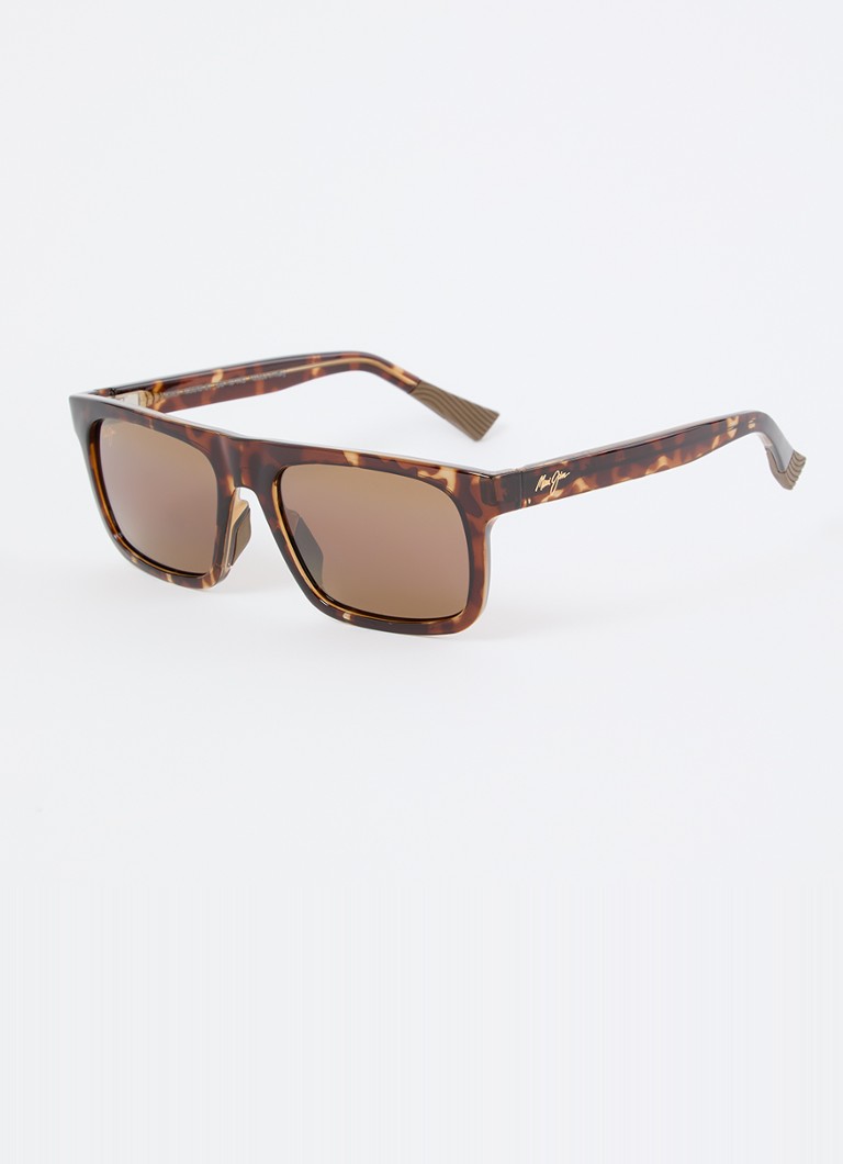 Maui Jim Heren Opio zonnebril gepolariseerd MJ616-01 Bruin - Deal