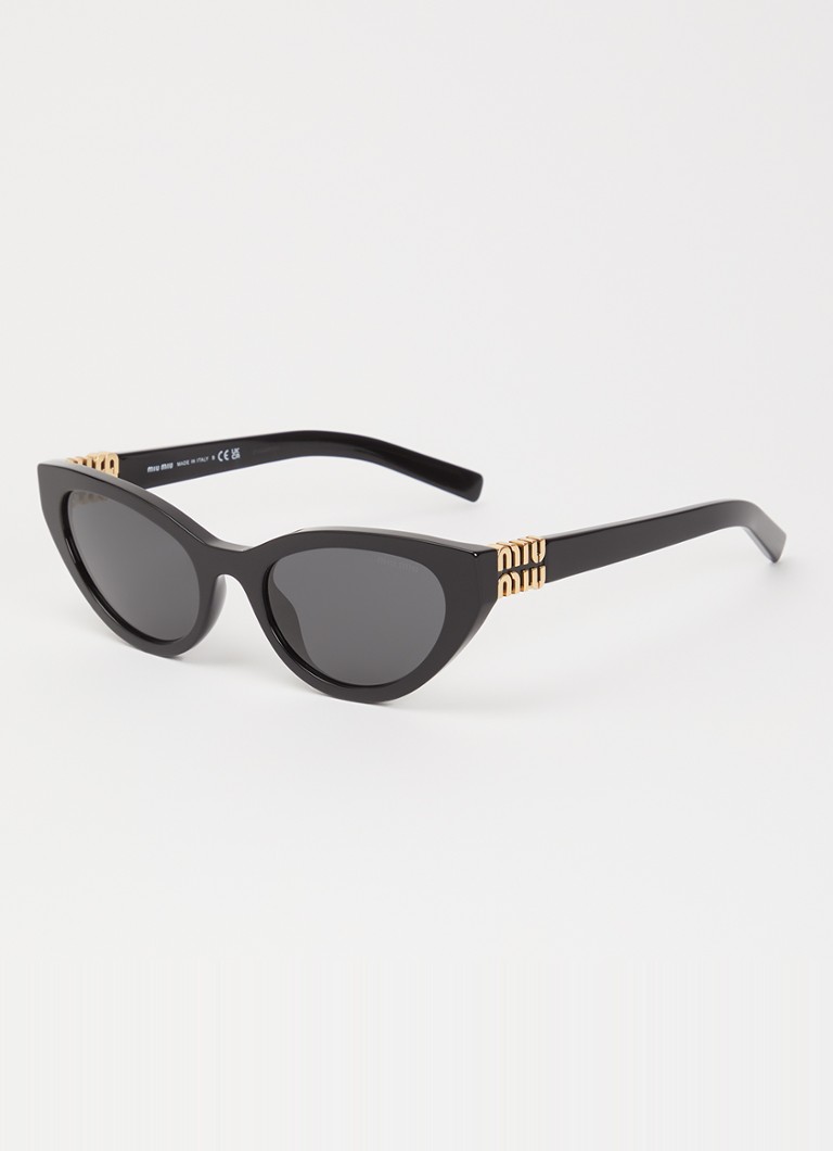 Miu Miu Dames Cat Eye zonnebril MU A04S Zwart - Deal