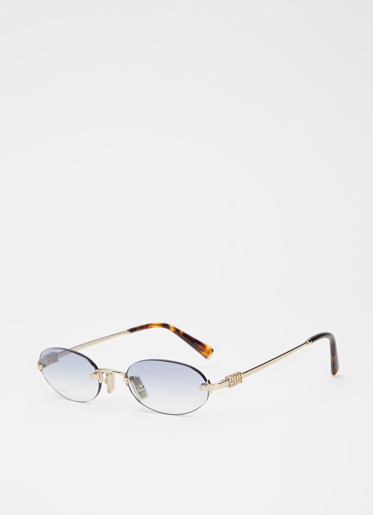 Miu Miu Dames Retro zonnebril MU A54S Blauw - Deal