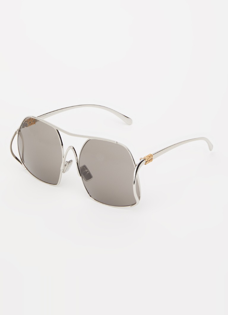 Miu Miu Dames Piloten zonnebril MU A55S Zilver - Deal