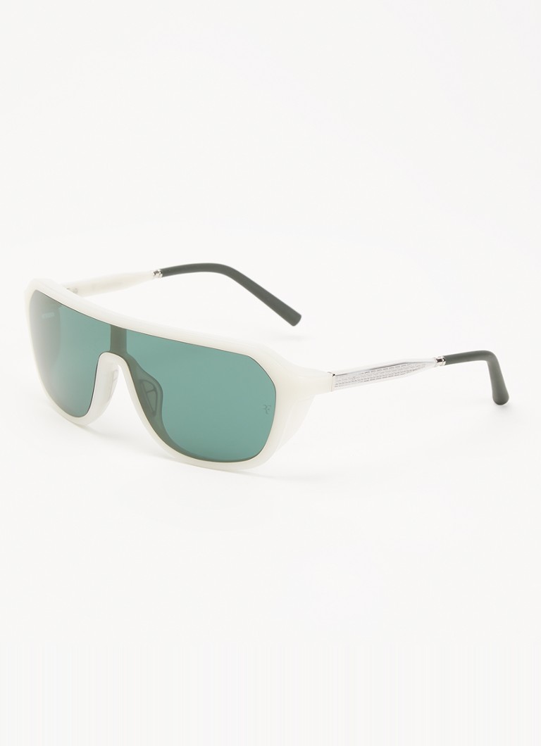 Oliver Peoples Heren Shield zonnebril OV5591SU Gebroken wit - Deal