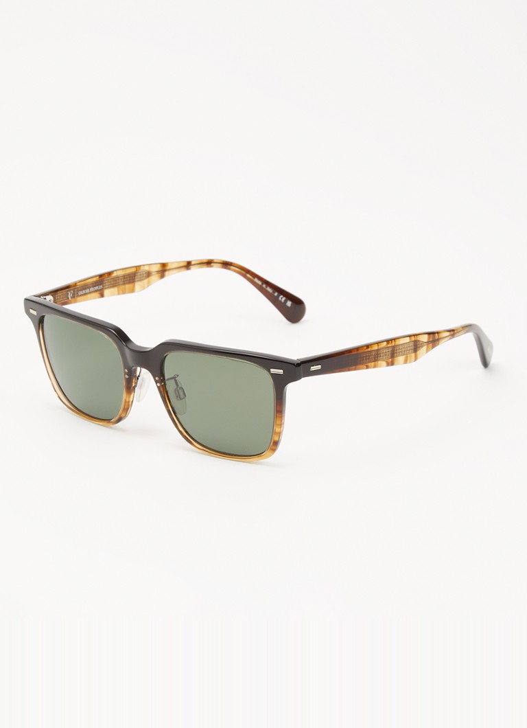 Oliver Peoples Heren Wayfarer zonnebril OV5592S Donkerbruin - Deal