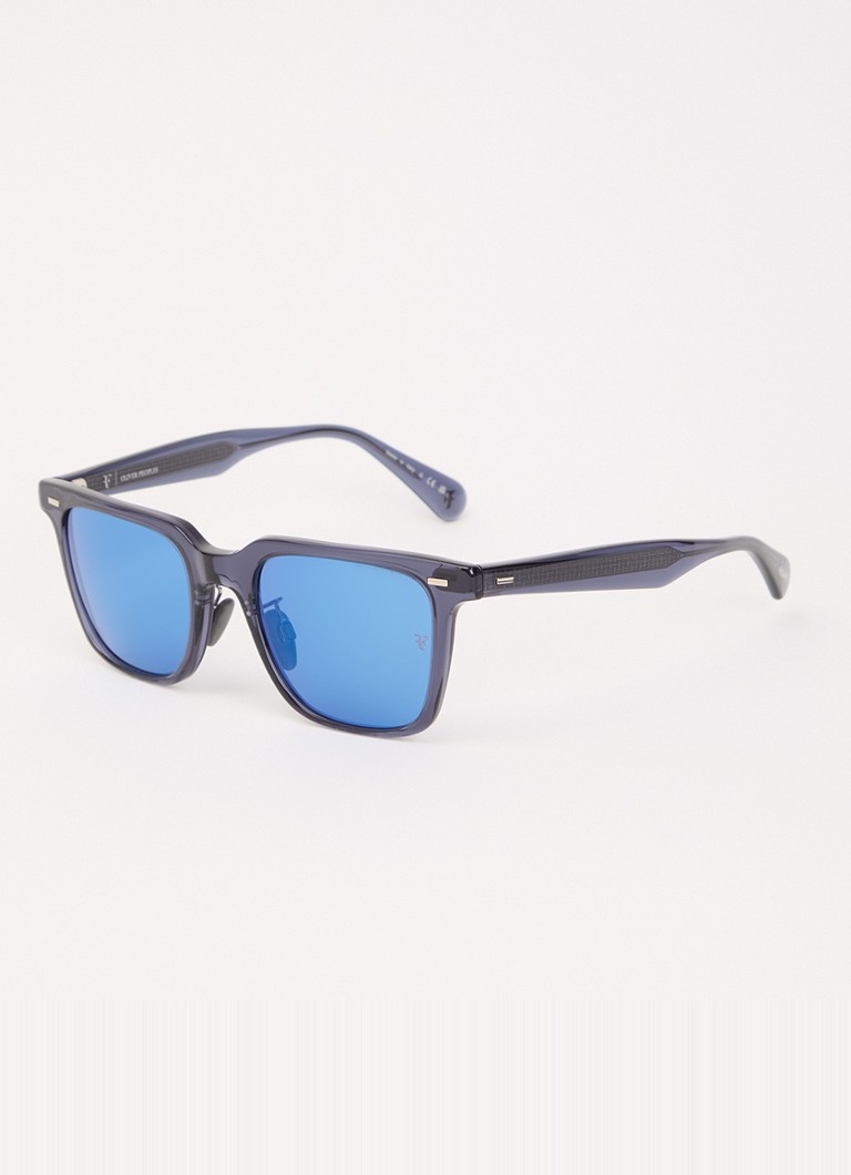Oliver Peoples Heren Wayfarer zonnebril OV5592S Donkerblauw - Deal