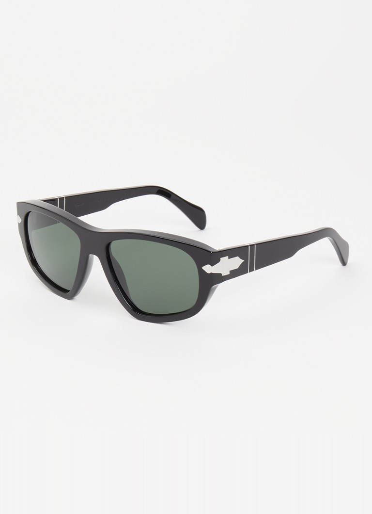Persol Heren Retro zonnebril PO0050S Zwart - Deal