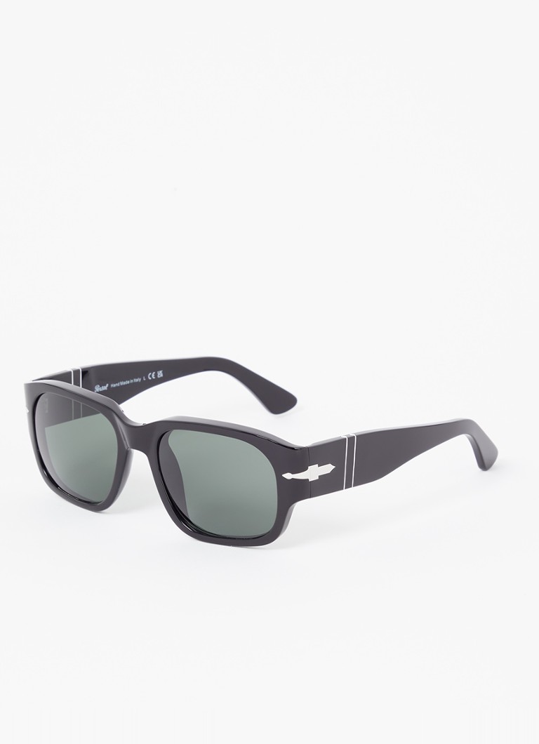 Persol Heren Wayfarer zonnebril PO3380S Zwart - Deal