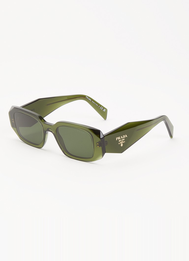 Prada Heren Retro zonnebril PR17WS Mosgroen - Deal