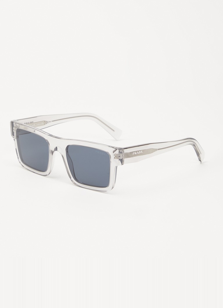 Prada Heren Wayfarer zonnebril PR19WS Transparant - Deal
