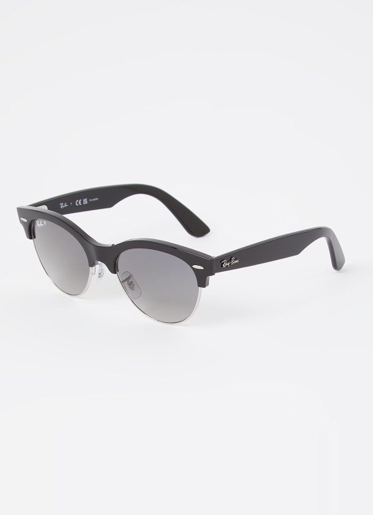 Ray-Ban Heren Clubmaster Way zonnebril gepolariseerd RB2341 Zwart - Deal