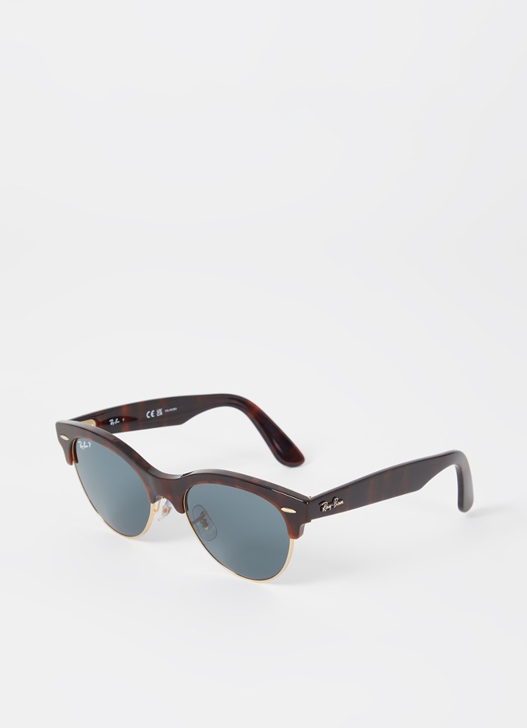 Ray-Ban Heren Retro zonnebril gepolariseerd RB2341 Donkerbruin - Deal