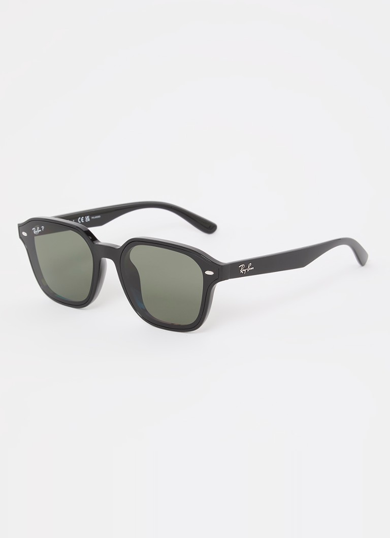 Ray-Ban Heren Retro zonnebril gepolariseerd RB4458D Zwart - Deal
