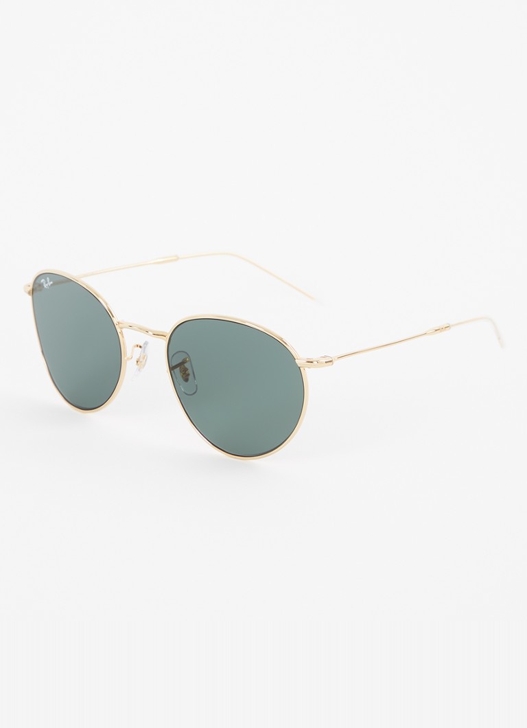 Ray-Ban Heren Round Reverse zonnebril RBR0103S Goud - Deal