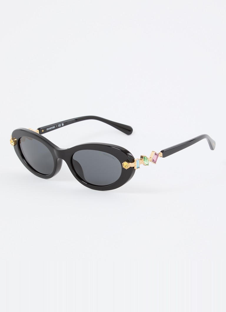 Swarovski Dames Retro zonnebril SK6042 Zwart - Deal
