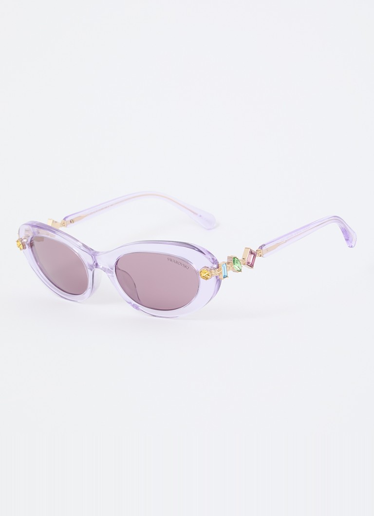 Swarovski Dames Retro zonnebril SK6042 Lila - Deal